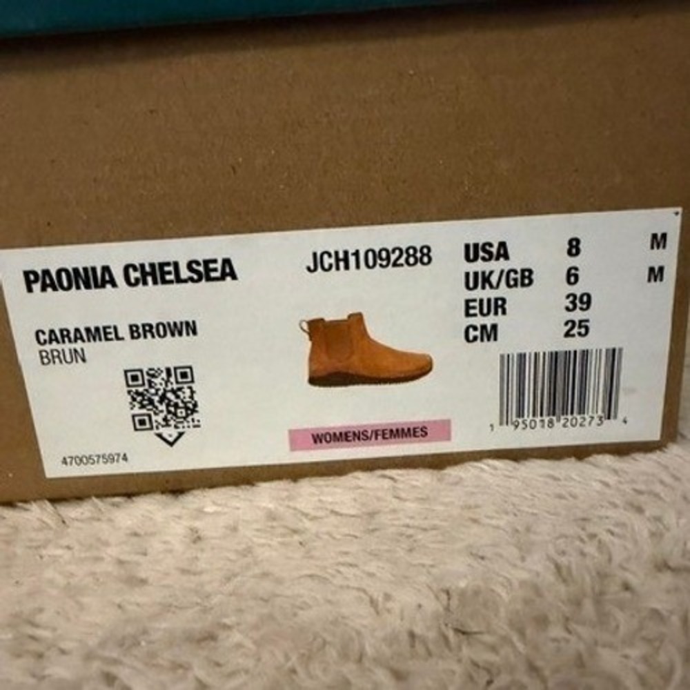 Chaco Paonia Chelsea Boots Womens 8 Caramel Brown Suede Waterproof JCH109288 - Picture 7 of 8